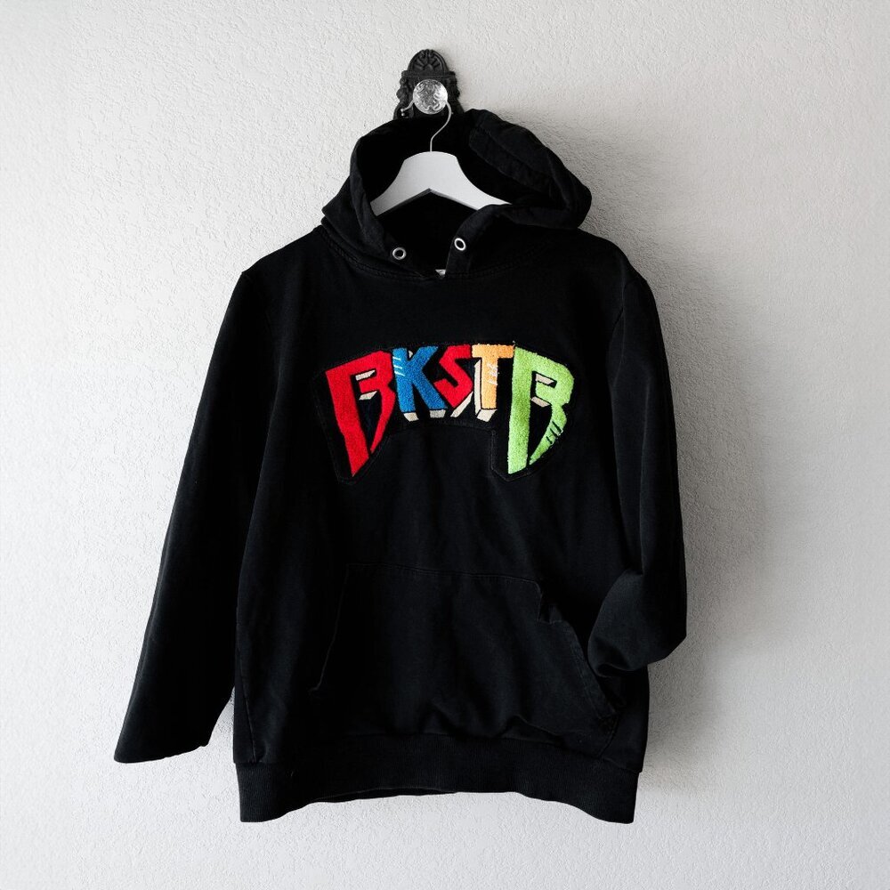 Rockstar Original Hoodie Men M Black Multicolor Logo Graphic Pullover Streetwear